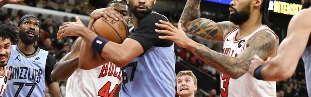 吉迪16+15+13考沃德17分 公牛大胜灰熊