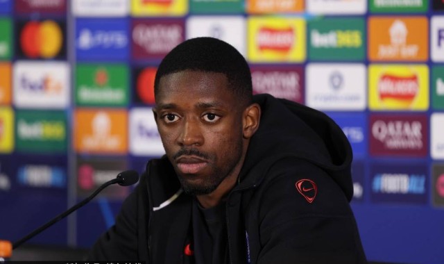 法甲球队巴黎圣日耳曼主教练和球员出席欧冠1/8决赛次回合赛前发布会